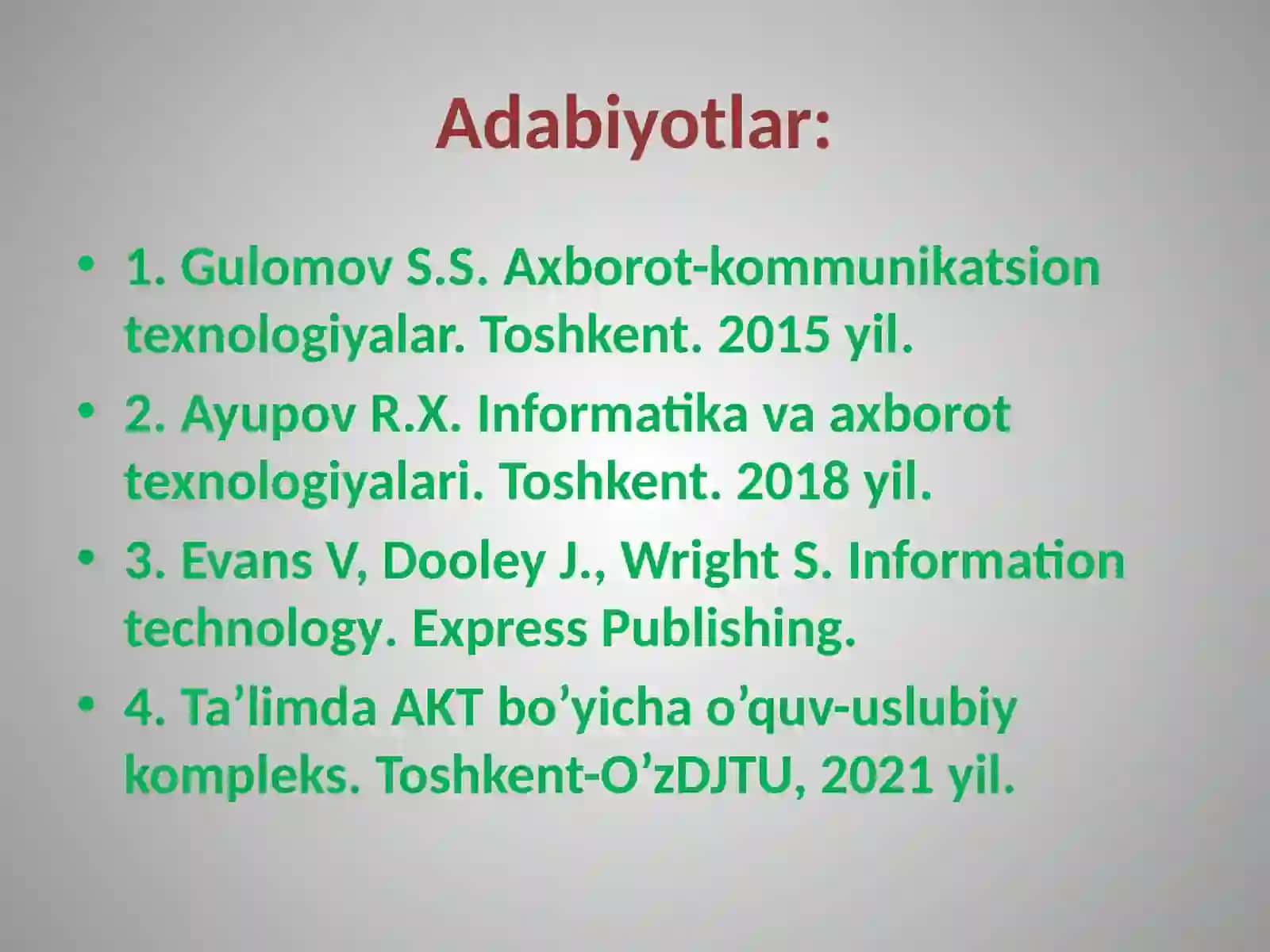 Ta’limda axborot texnologiyalari 3