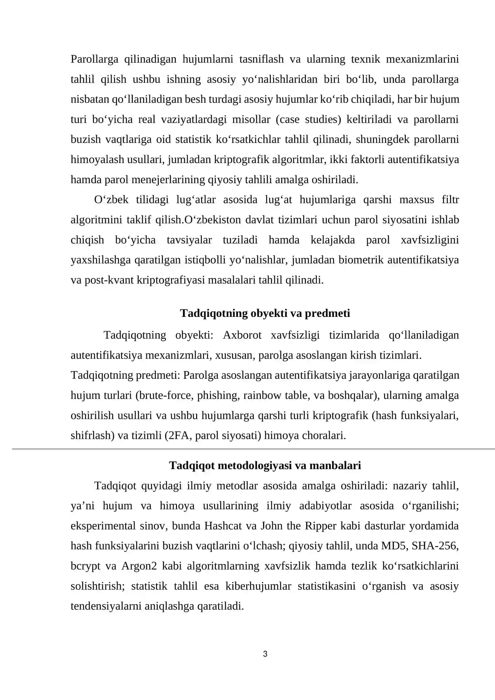 PAROLLARGA BO‘LADIGAN HUJUM TURLARI VA ULARNING OLDINI OLISH USULLARINI O‘RGANISH 3