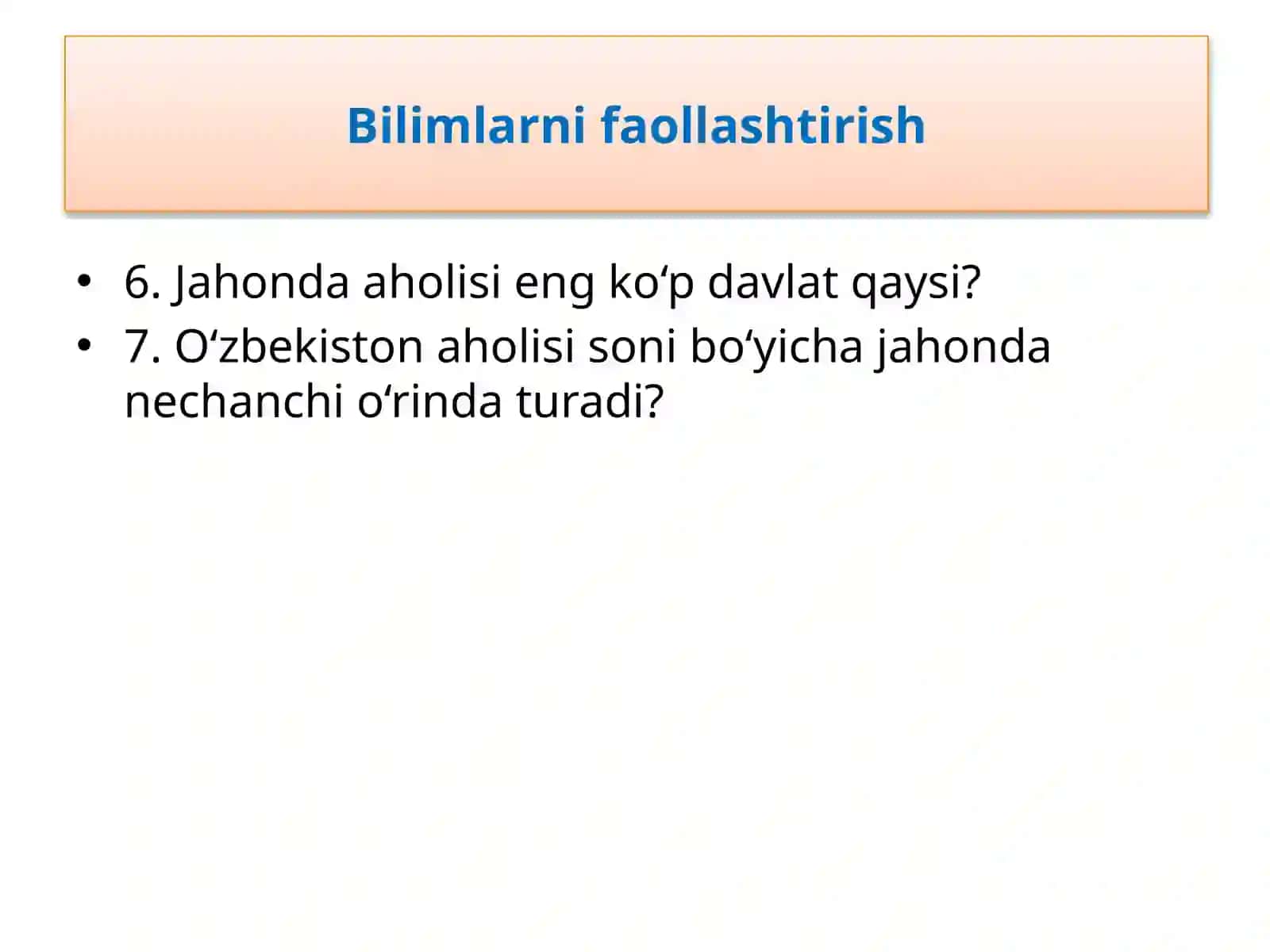 Jahonaholisining soni, o‘sishi va joylashishi 3