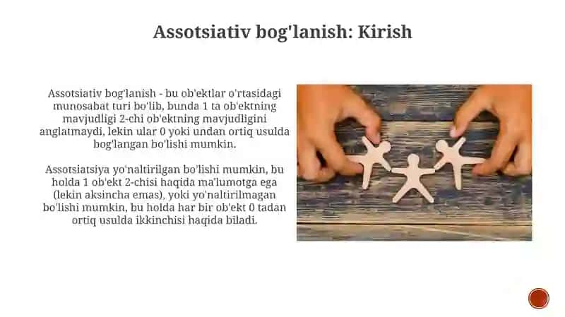 Assotsiativ munosabat 3