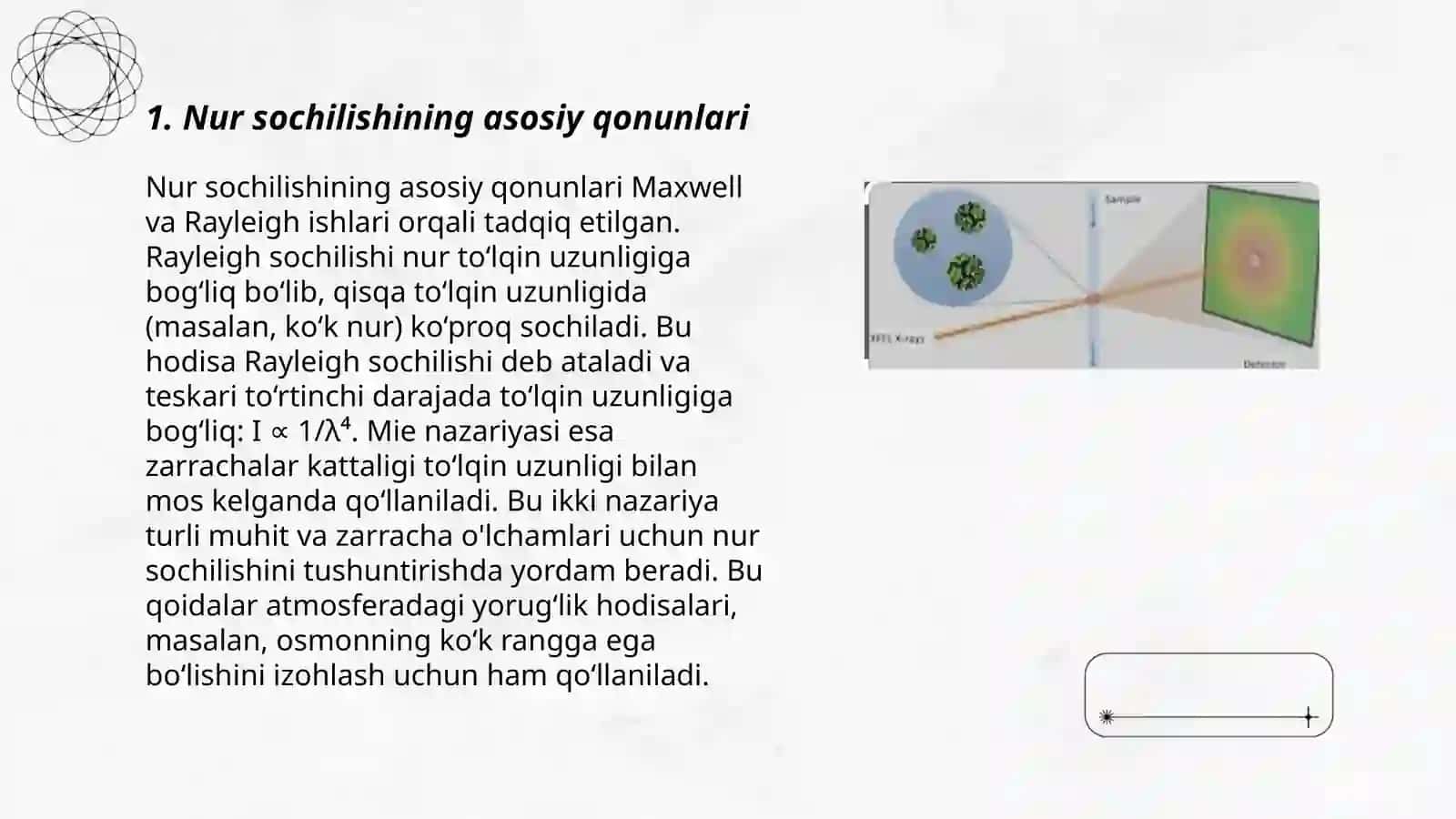 X nurlarning kirishi sochilishi va yutilishi 3