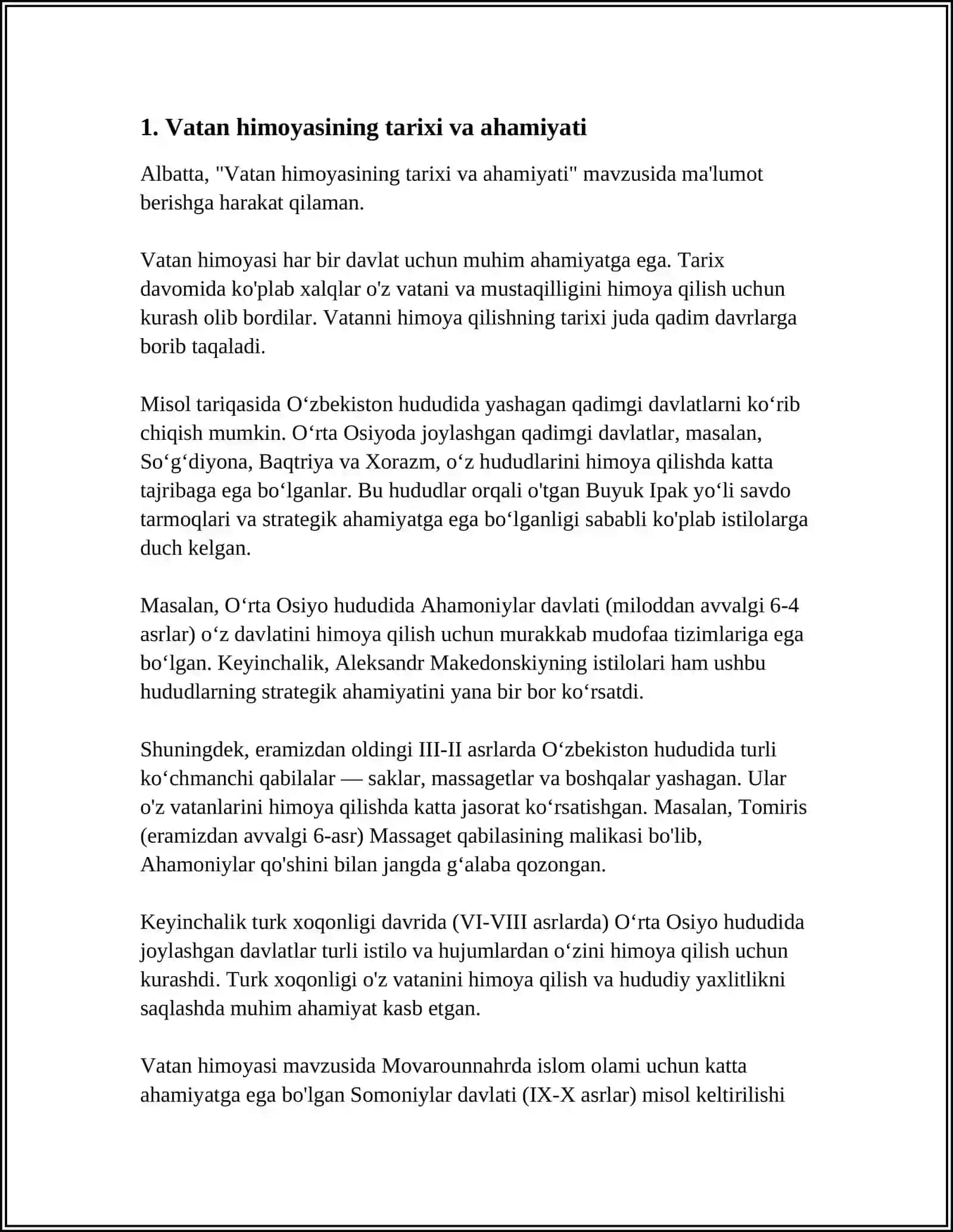 VATAN HIMOYASI - MUQADDAS BURCH. TA'LIM VA FAN 3