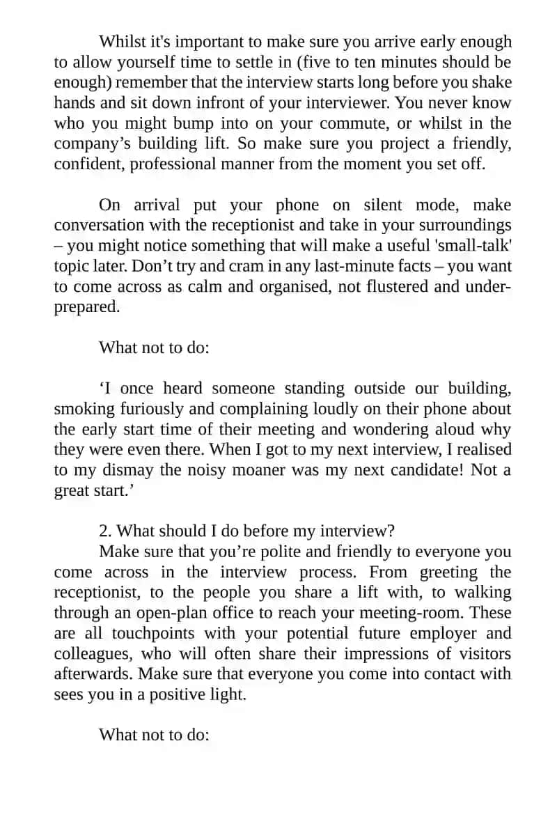JOB INTERVIEWS 3