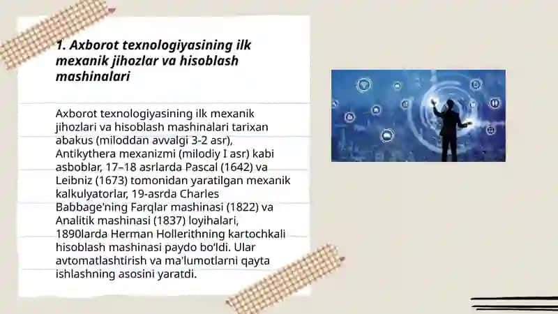 Axborot texnologiyasining rivojlanish bosqichlari 3