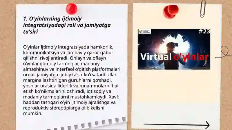 Oʻyinlar-ijtimoiy faoliyat sifatida 3