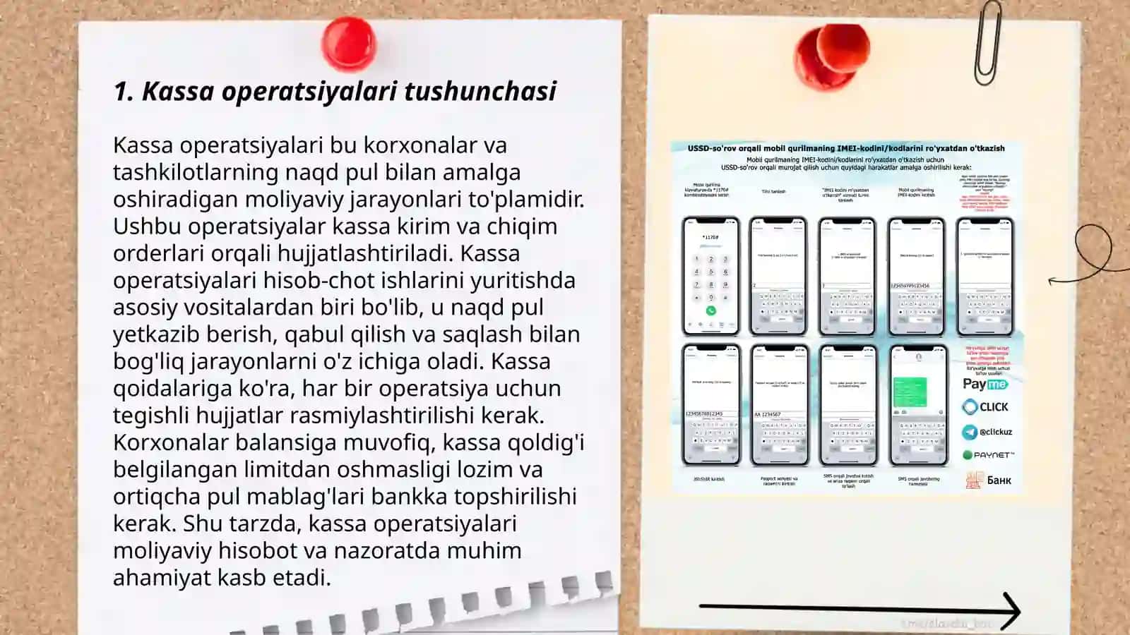 Kassa muomalalari hisobi 3