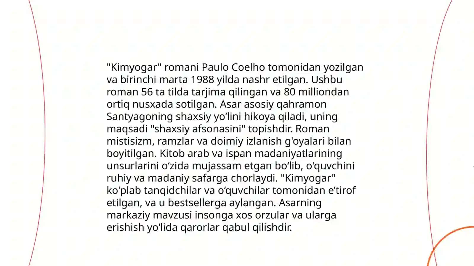 Paulo Koeloning alkimyogar romani 3