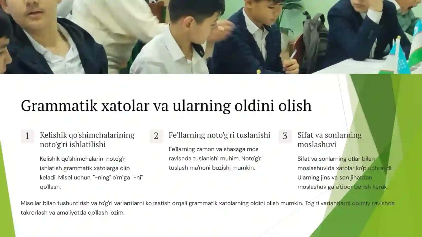 To'g'ri va noto'g'ri so'zlar jadvali 3