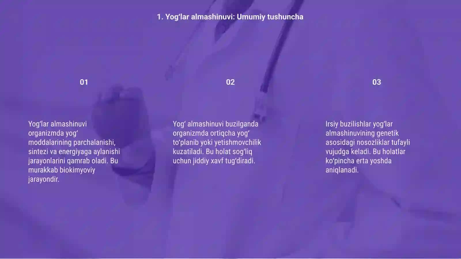 Yogʻlar almashinuvining irsiy buzilishlari 3