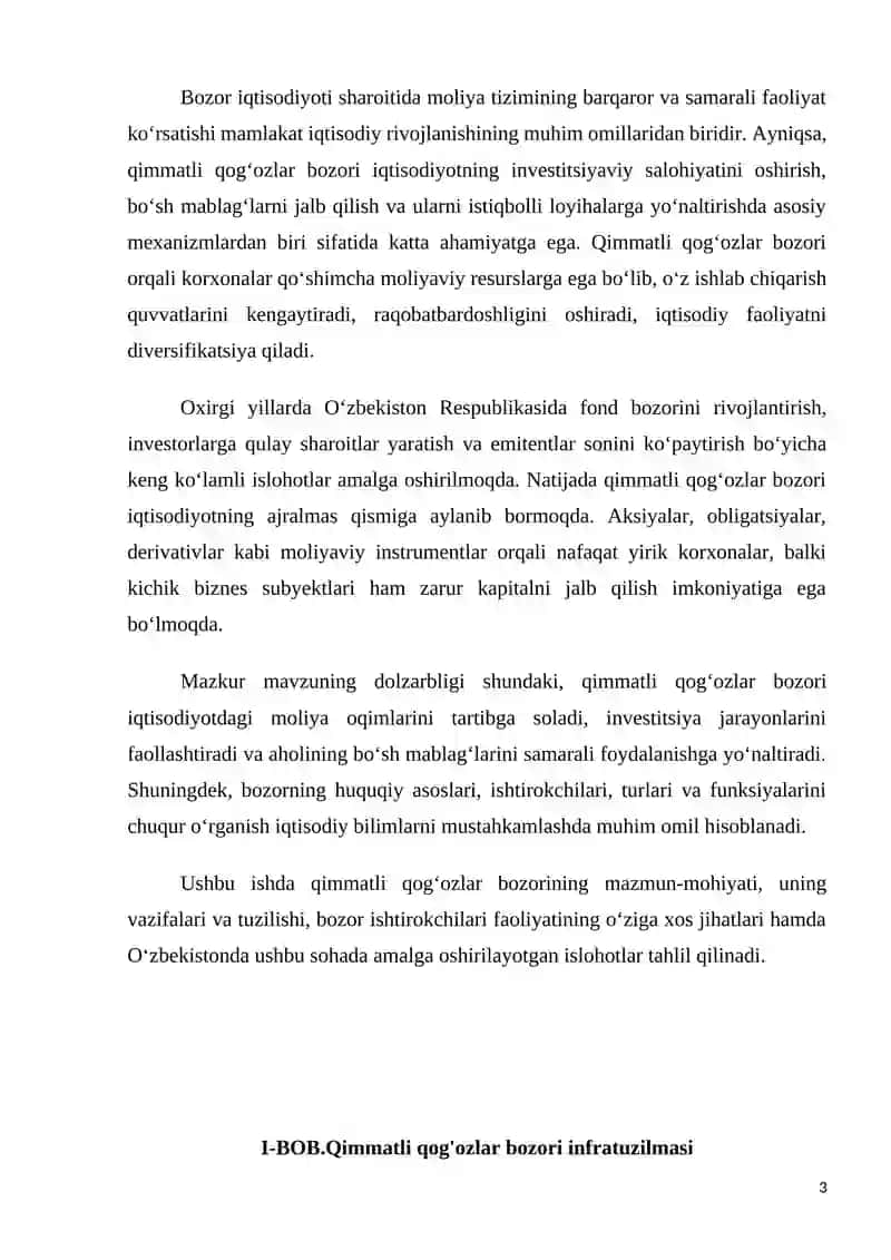 Xalqaro qimmatli qog’ozlar bozori 3