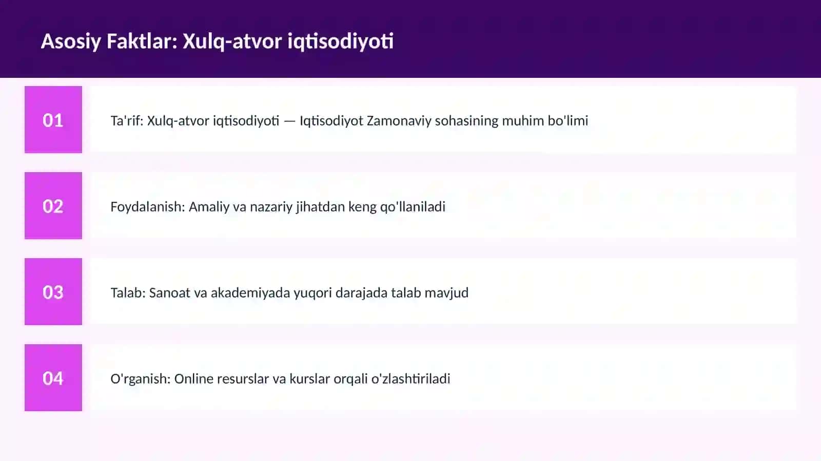 Xulq-atvor iqtisodiyoti 3