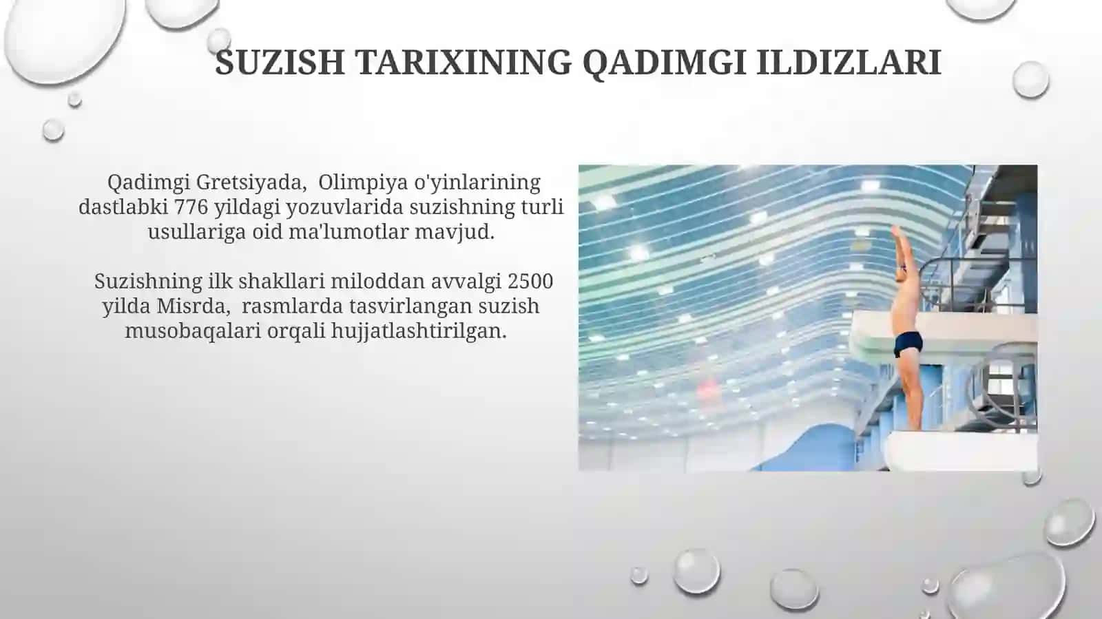 Suzish sporti tarixi va qoidalari 3