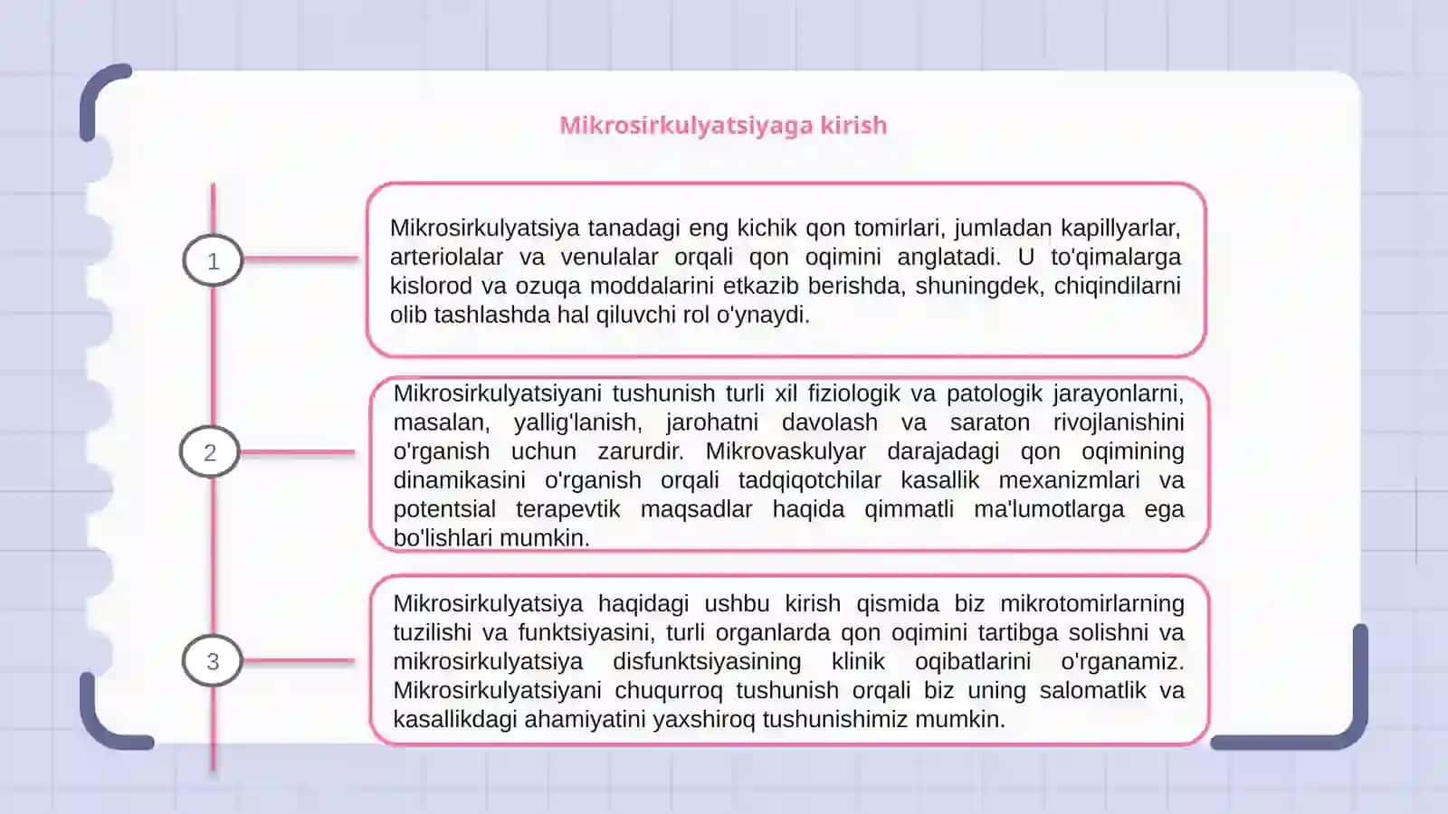 Mikrosirkulyatsiya haqida tushuncha 3