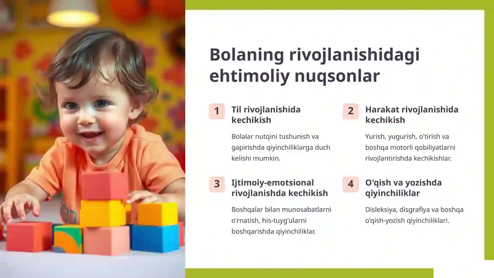 Bola Rivojlanishidagi Normal va Nuqson bilan kechish Holatlari 3
