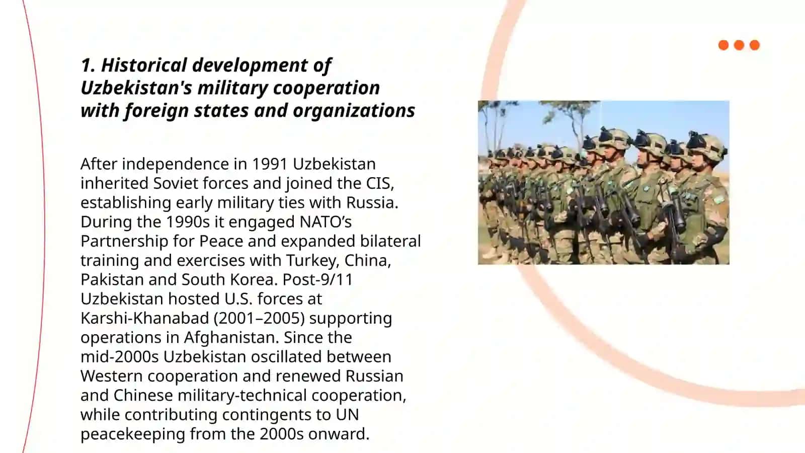 The uzbek army in international cooperation 3