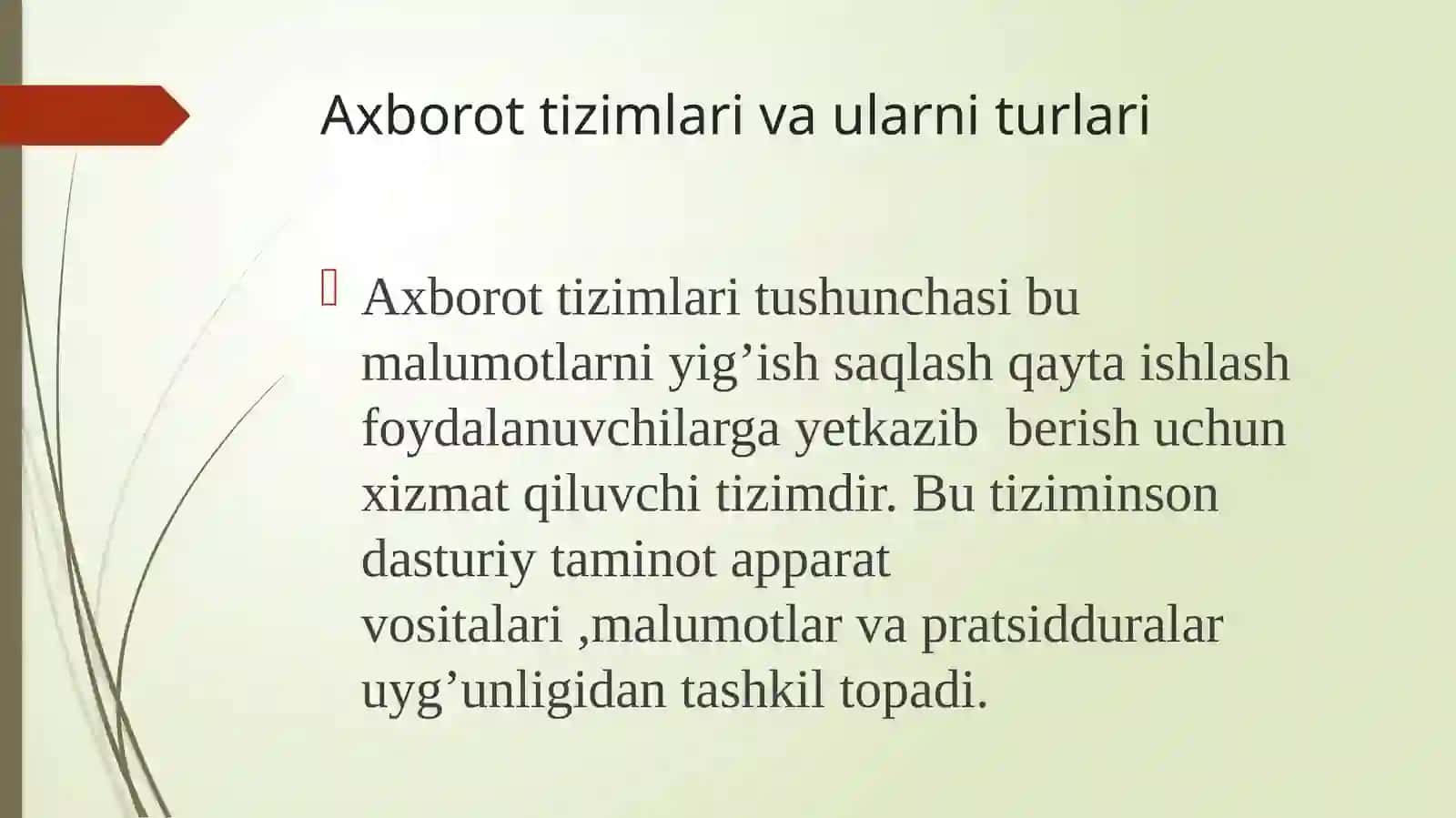 Axborot tizimlari va metadalogiyasi 3
