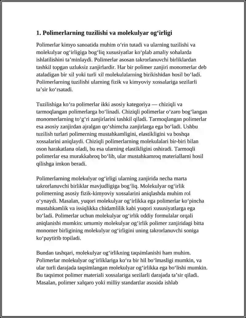 YUQORI MOLEKULYAR BIRIKMALAR 3