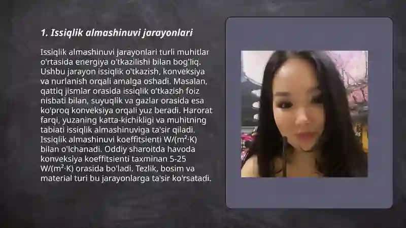 Issiqlik almashinuvi jarayonlari 3