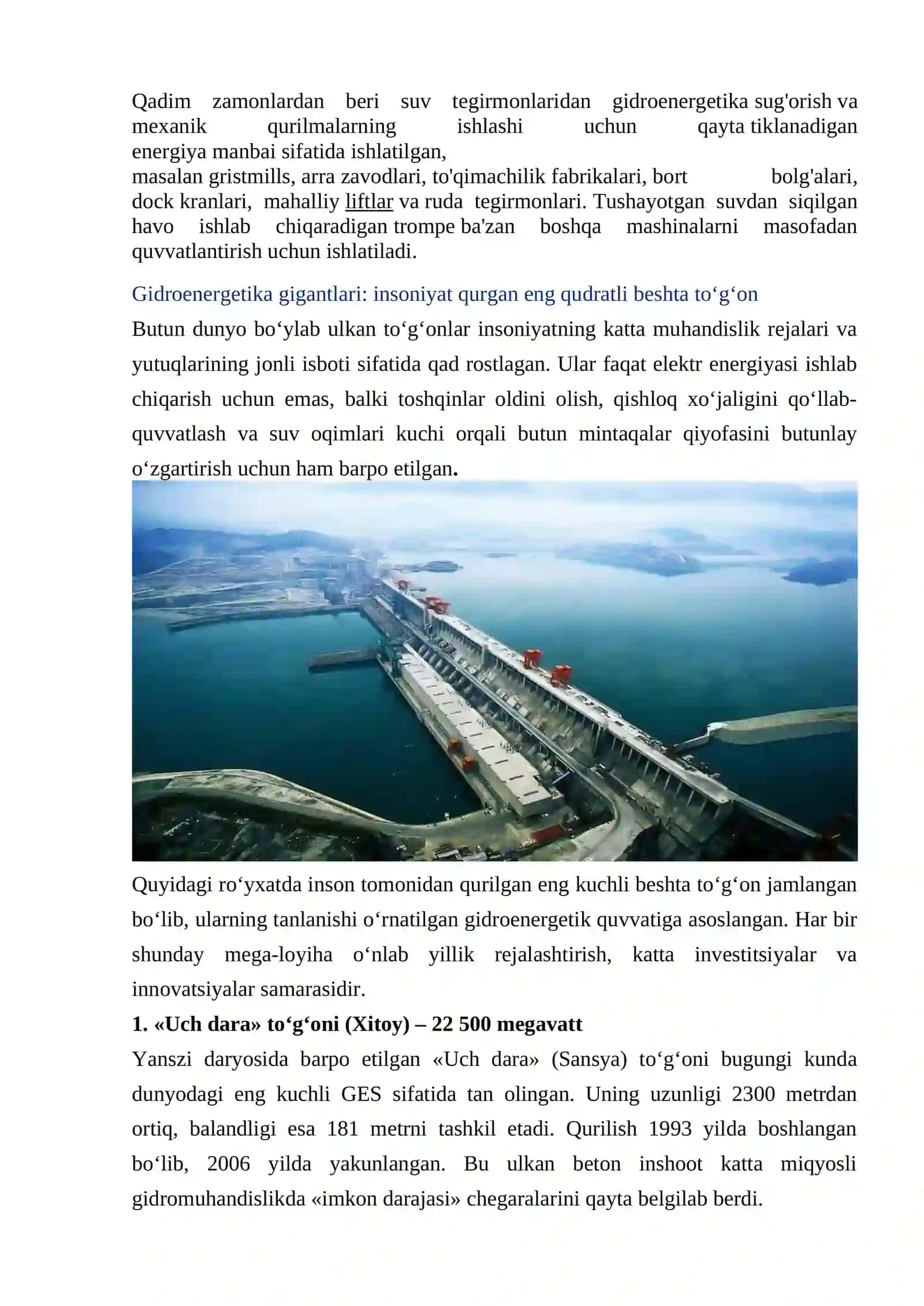 Gidroenergetika resurslari 3
