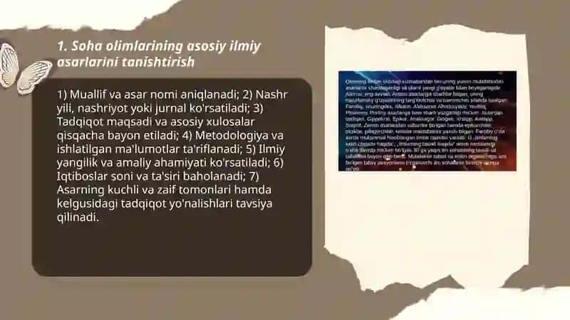 Soha olimlarining ilmiy asarlari bilan tanishish 3