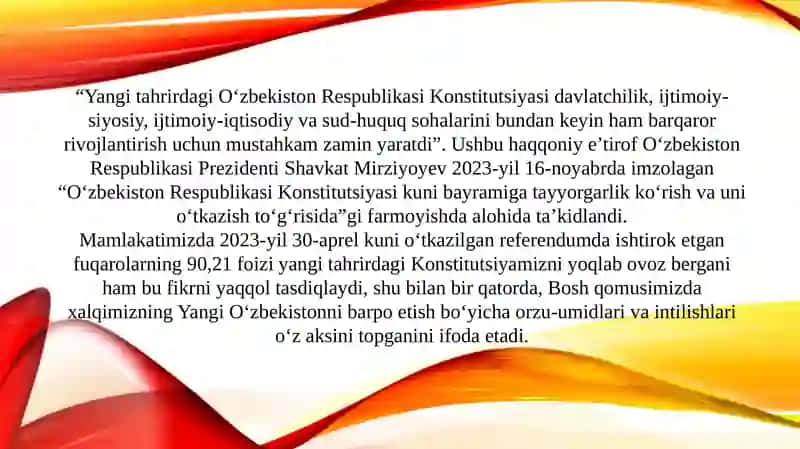 O'zbekiston Respublikasi Konstitutsiyasi 3