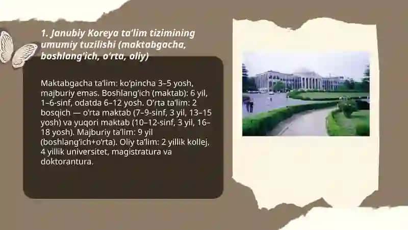 Janubiy Koreya taʼlim tizimi 3