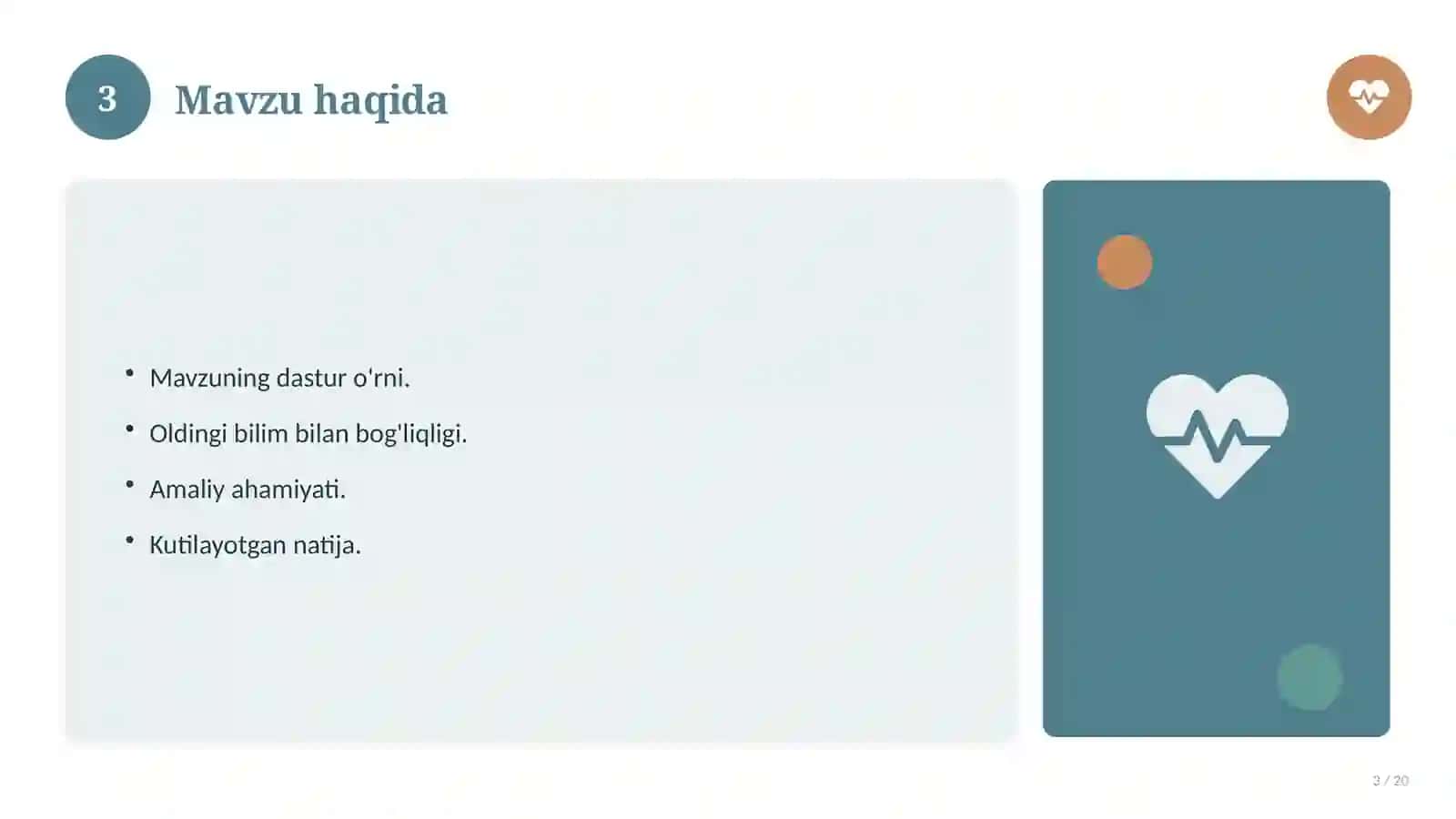 Informatika fanidan 11-sinf: 4-mavzu uchun batafsil dars ishlanmasi 3
