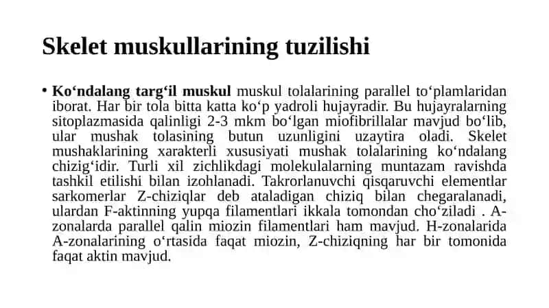 Yurak va mushak biokimyosi 3