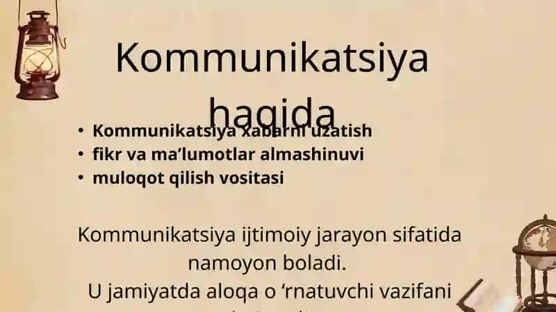 Kommunikatsiya. Verbal va noverbal muloqot 3