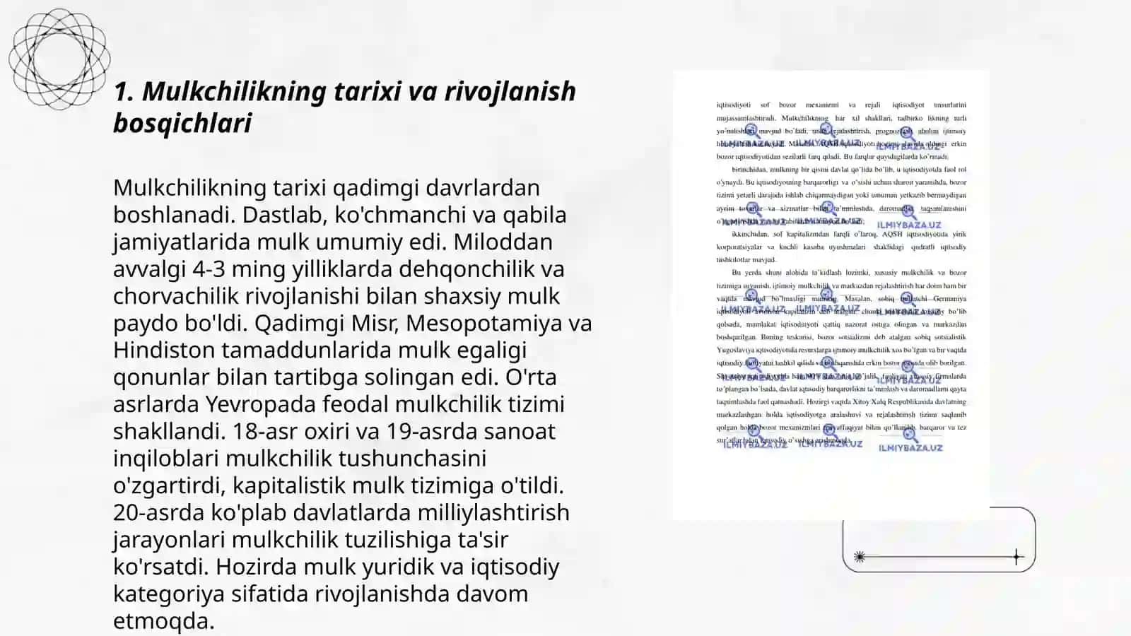 Mulkchilikning turli shakllari va ularning iqtisodiy mazmuni 3