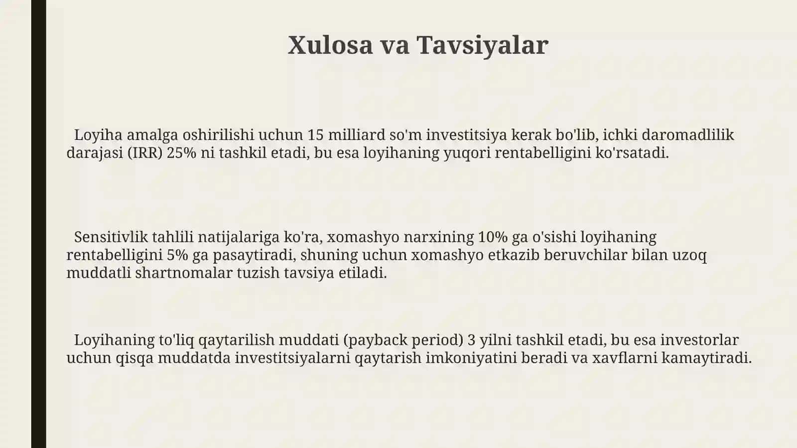 Investitsiyaloyihasi 3