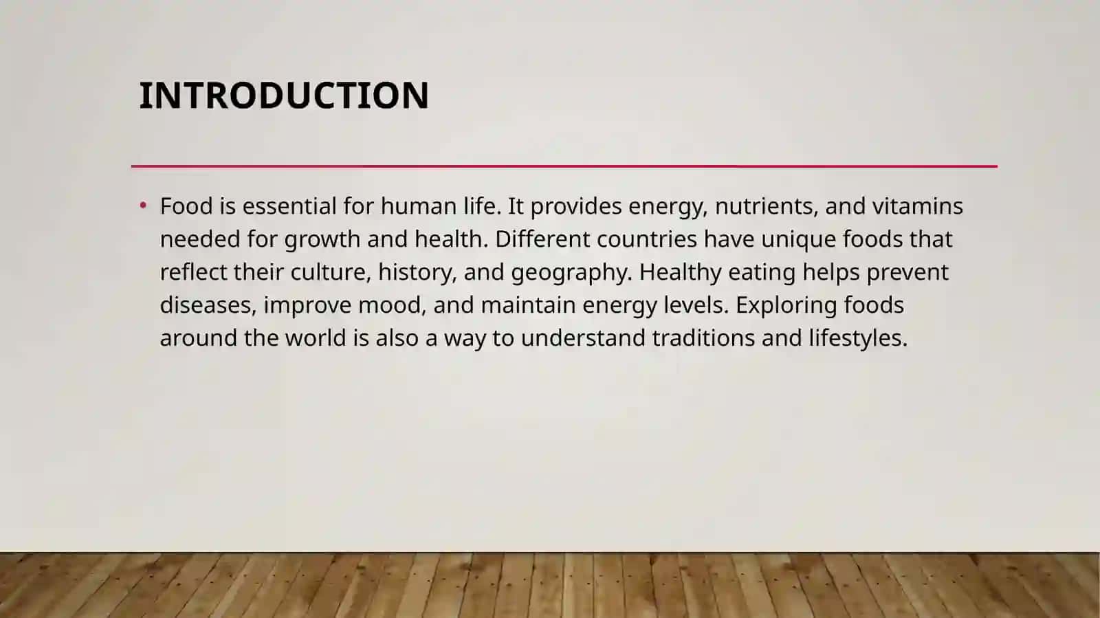 Types of Food 3