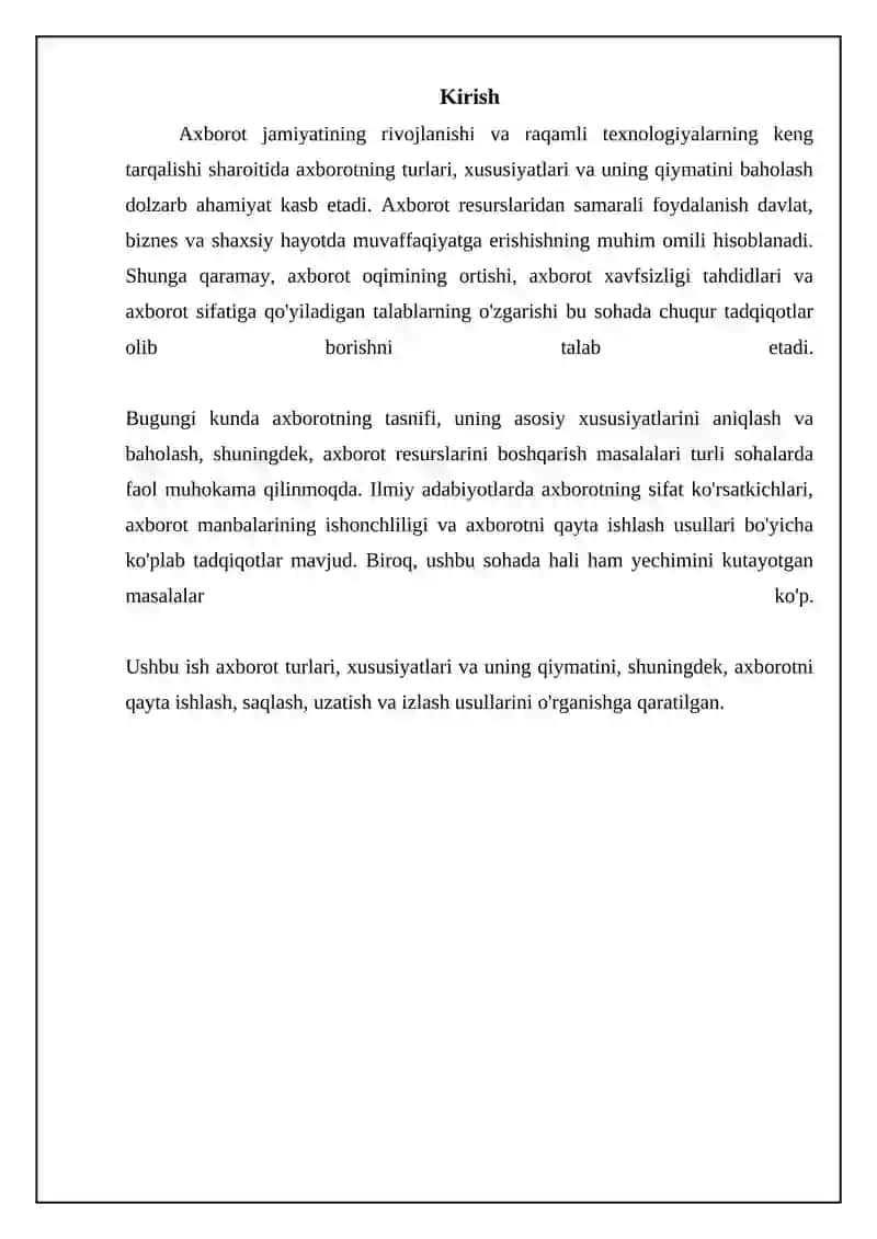 Axborotning turlari va xususiyatlari 3