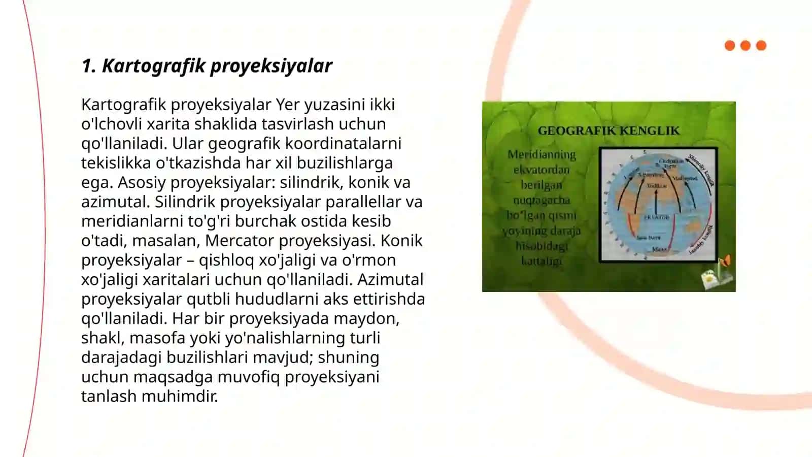 Kartografik proyeksiyalar 3