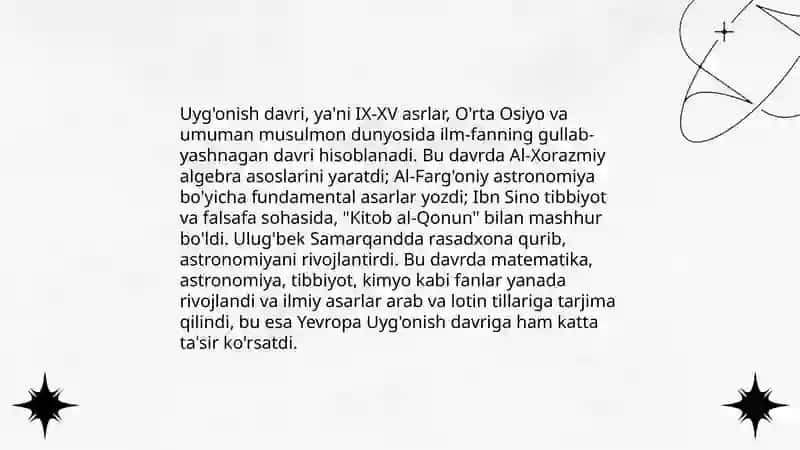 Uyg'onish davrida ilm-fan rivojlanishi 3