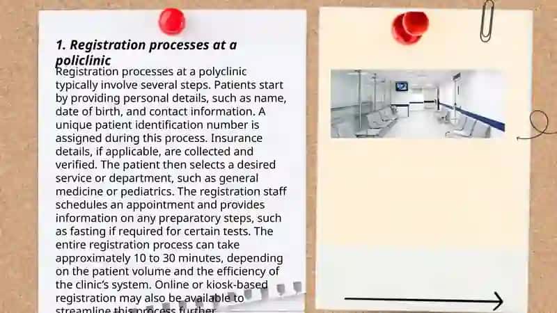 Registration processes at a policlinic 3