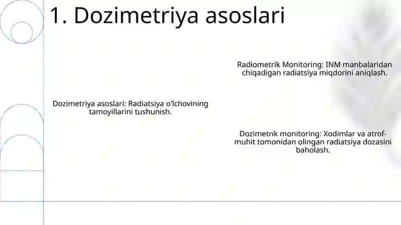 Dozimetrik asoslari 3