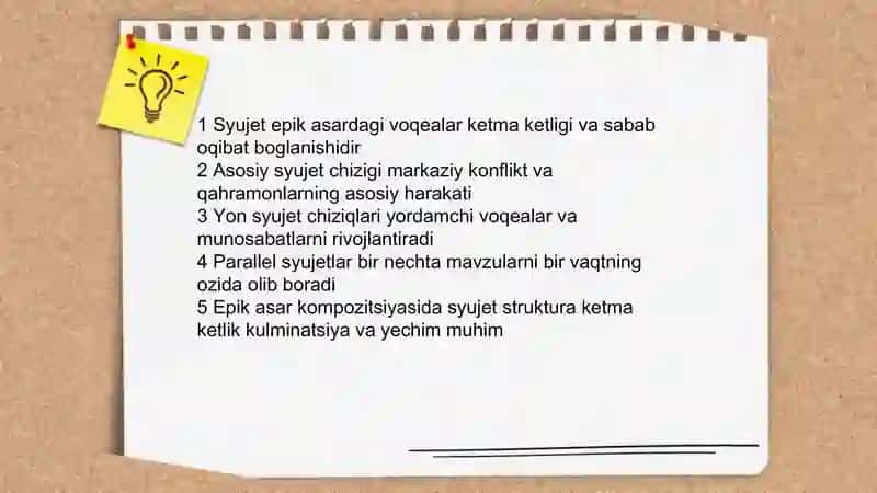 Epik asar kompozitsiyasi 3
