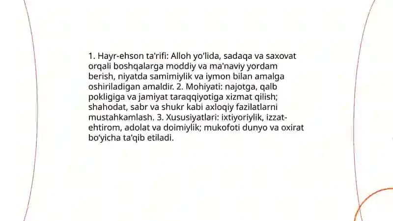 Hayr ehson va diniy e'tiqodlar 3