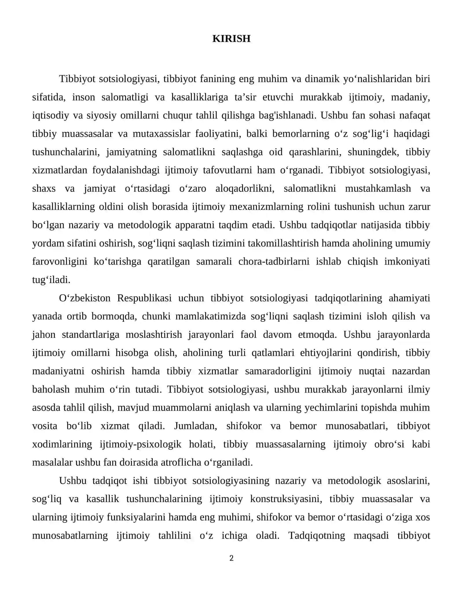 Tibbiyotda satsiologik tadqiqodlar 3