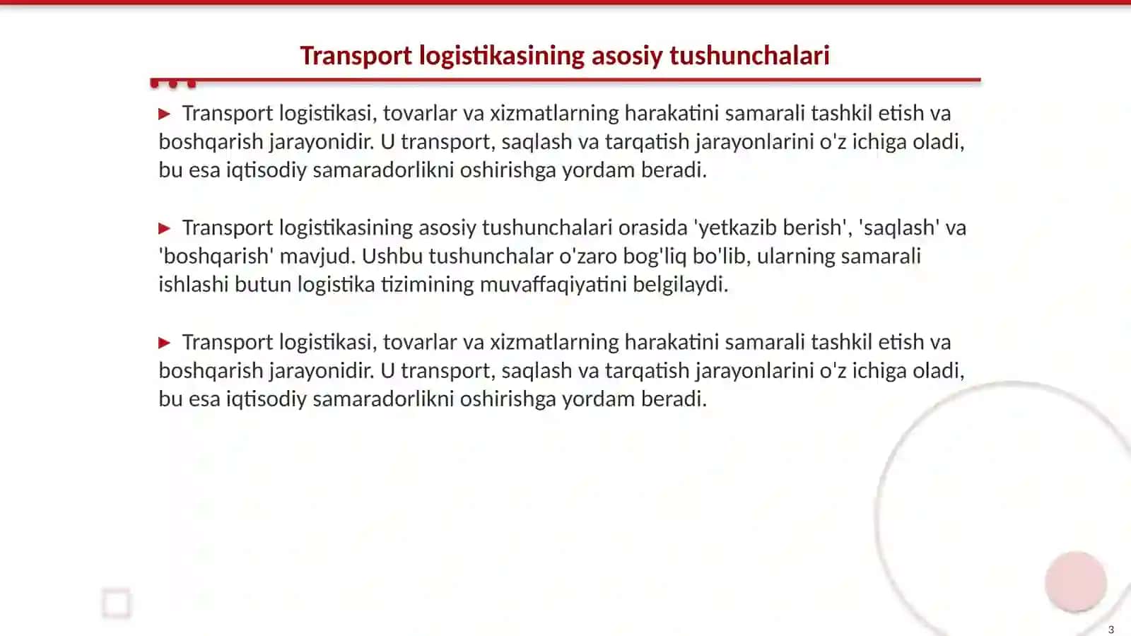 Transport logistikasi 3