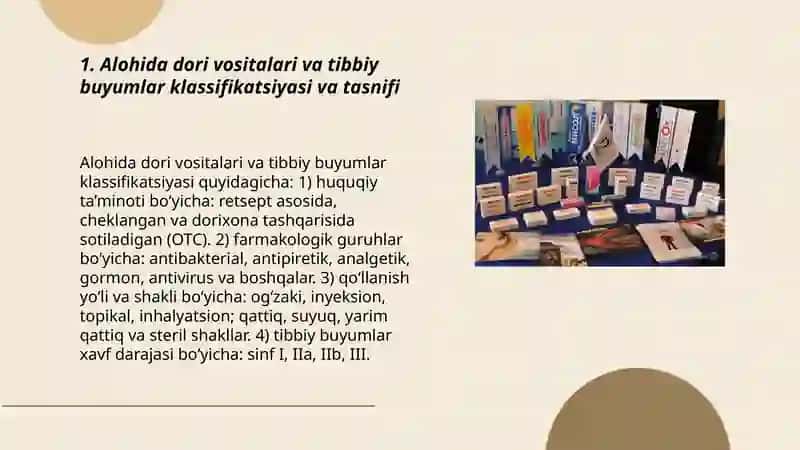 Alohida dori vositalari va tibbiy buyumlar bilan ta’minlash asoslari 3