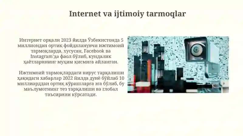 Media texnalogiyalar kundalik hayotda tahliliy taqdimot 3