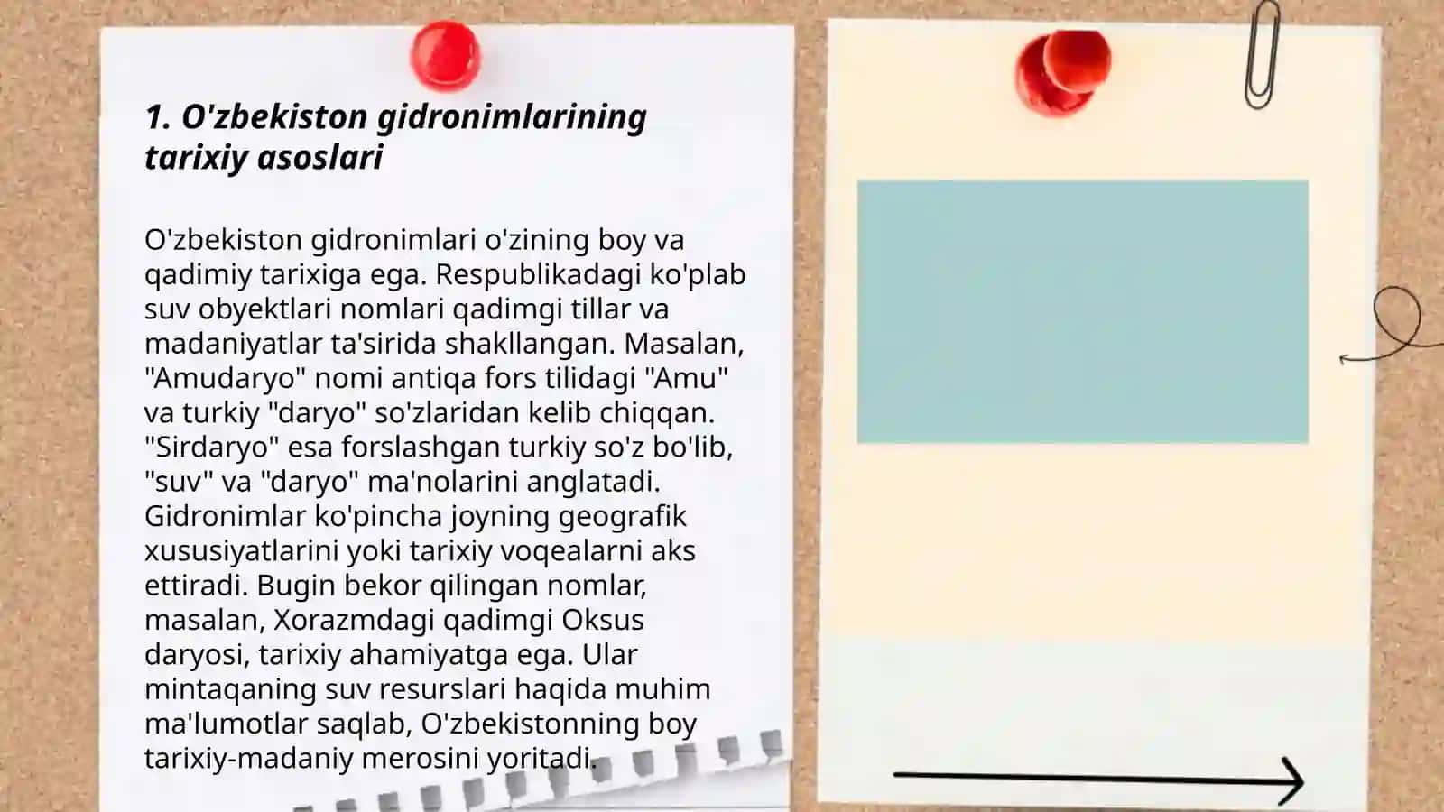 O'zbekiston gidronimlаrining shаkllаnish xususiyatlаri 3