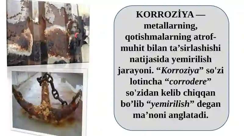 METALLAR KORROZIYASI VA UNING OLDINI OLISH USULLARI 3
