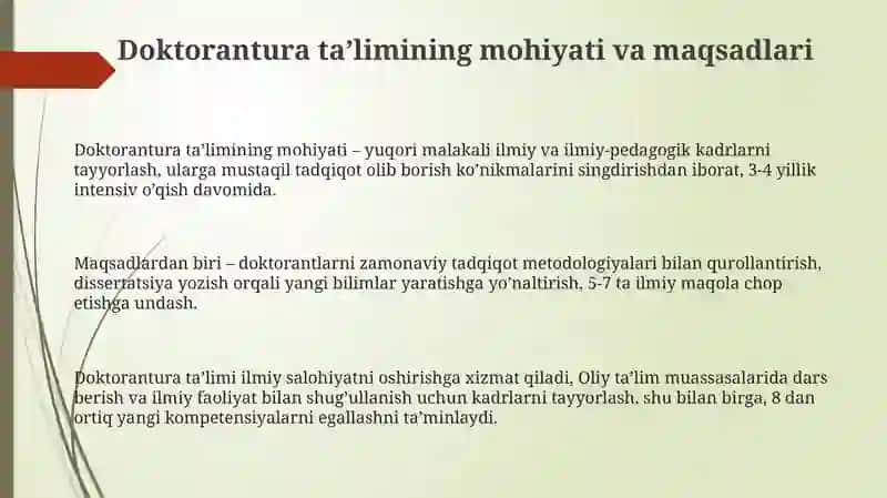 Doktorantura taʼlimi 3