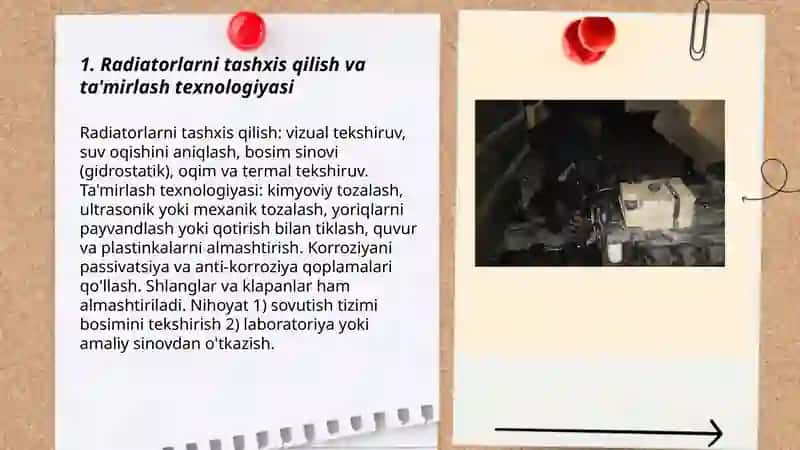 Sovitish tizimi qismlarini ta'mirlash texnologiyasi 3