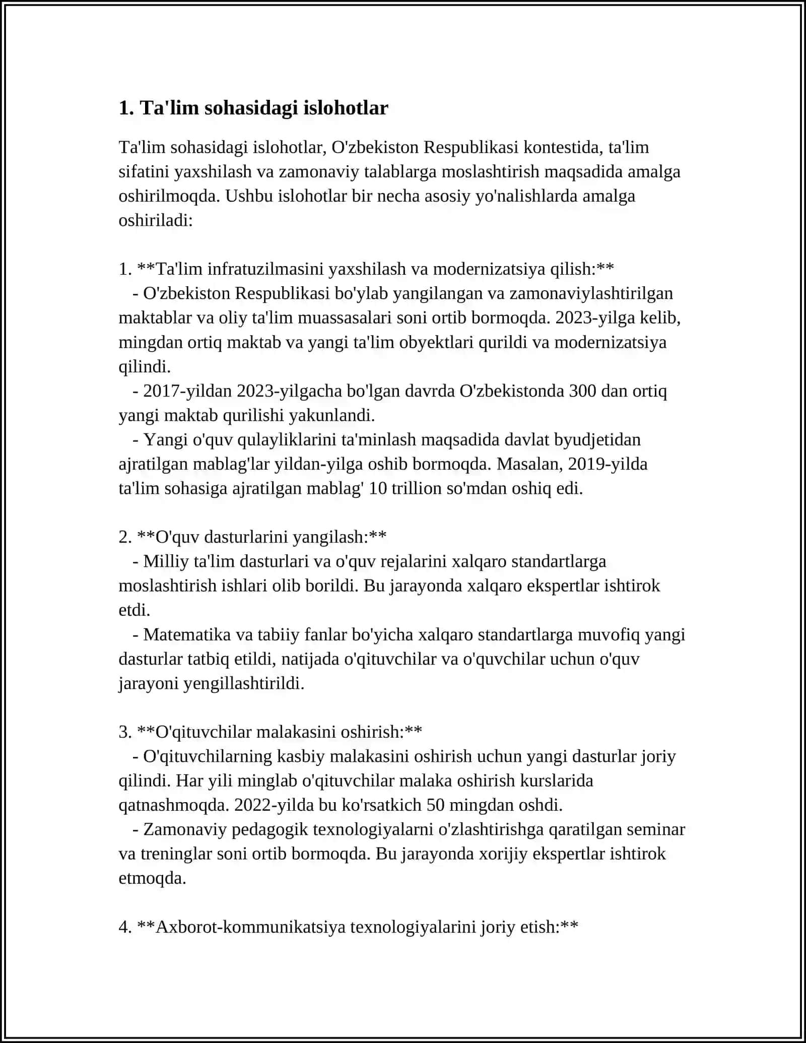 ÖZBEKISTAN RESPUBLIKASIDA IJTIMOIY SOHADAGI ISLOHOTLAR 3