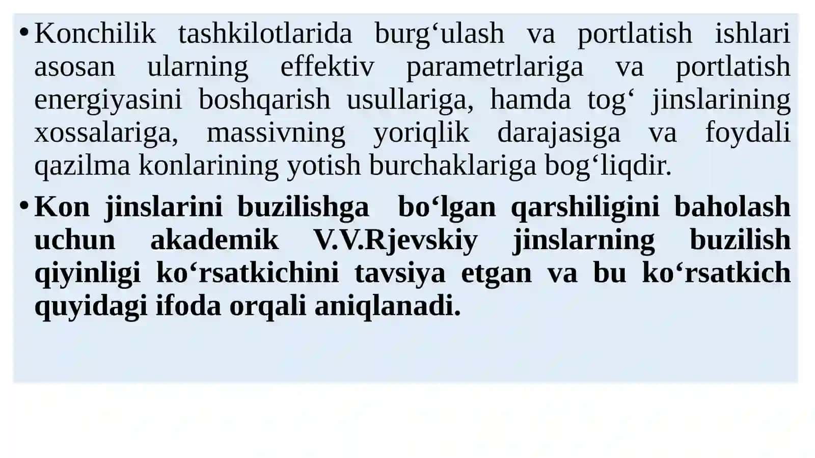 Noruda tog‘ jinslarini maydalash 3
