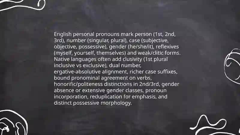 Personal pronouns in English and native languages A comparative study 3